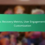 Apps: Recovery Metrics, User Engagement and Customization