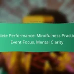 Athlete Performance: Mindfulness Practices, Event Focus, Mental Clarity
