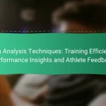 Data Analysis Techniques: Training Efficiency, Performance Insights and Athlete Feedback