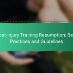 Post-Injury Training Resumption: Best Practices and Guidelines