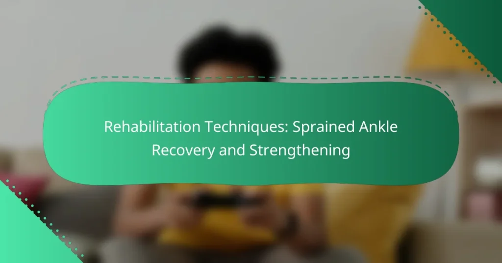 Rehabilitation Techniques: Sprained Ankle Recovery and Strengthening