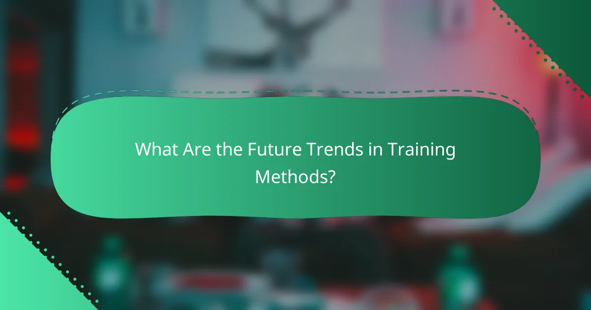 What Are the Future Trends in Training Methods?
